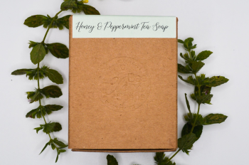 Honey & Peppermint Tea Soap Bar by Bee Clean - 120g